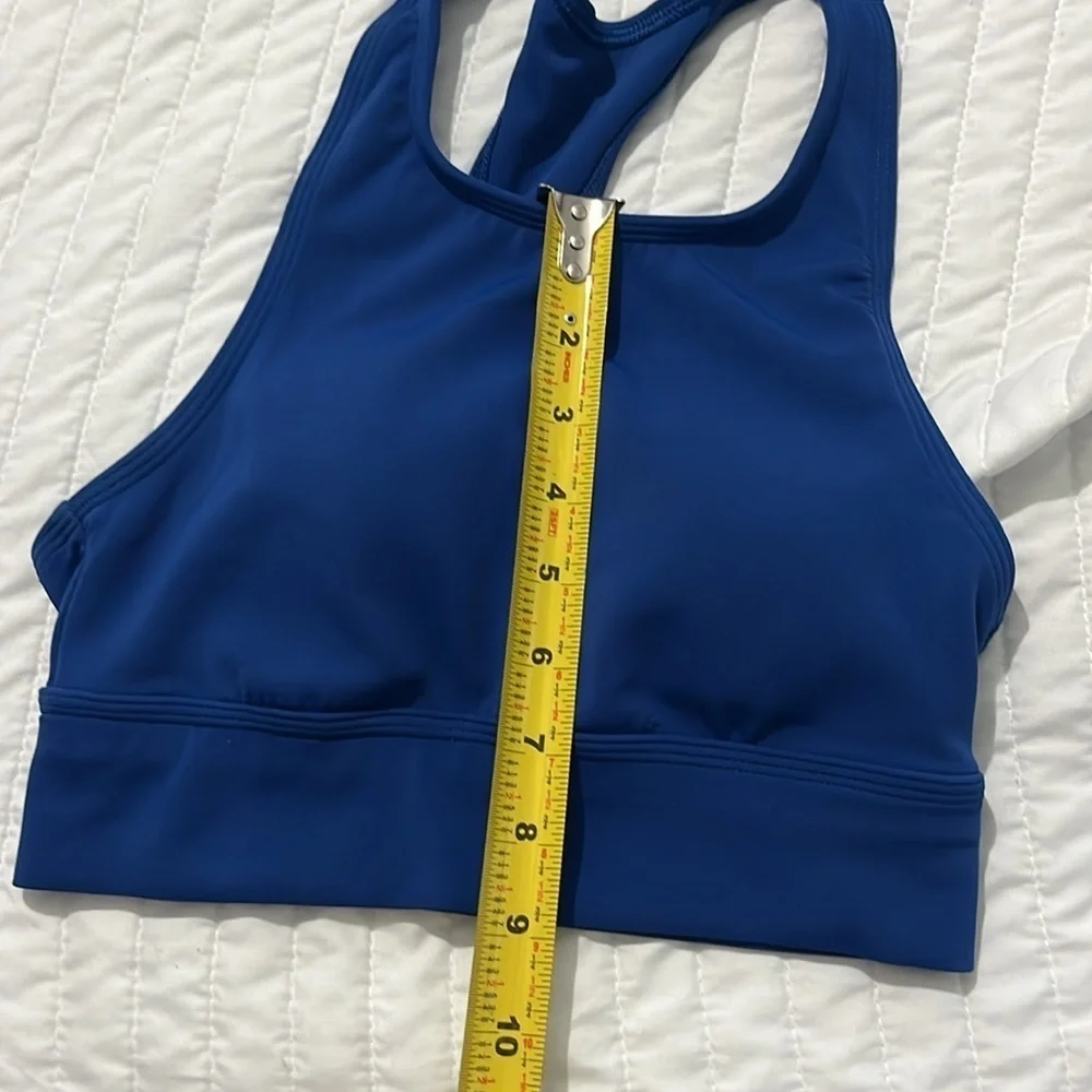 Aerie Women’s Blue High neck Coverage Sports Bra Size XS